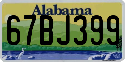 AL license plate 67BJ399