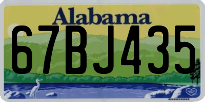AL license plate 67BJ435