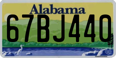 AL license plate 67BJ440