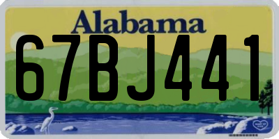 AL license plate 67BJ441