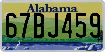 AL license plate 67BJ459