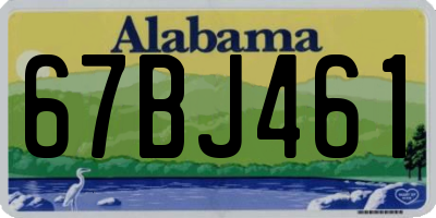AL license plate 67BJ461