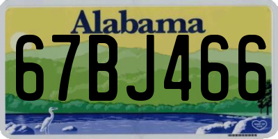 AL license plate 67BJ466