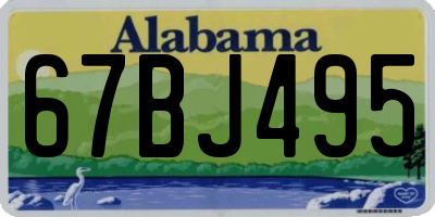 AL license plate 67BJ495