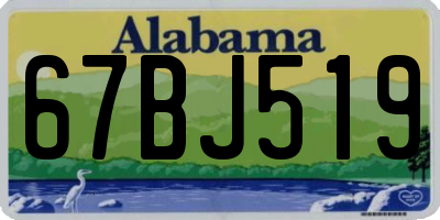 AL license plate 67BJ519