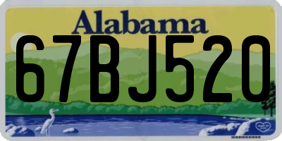 AL license plate 67BJ520