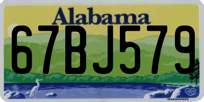 AL license plate 67BJ579
