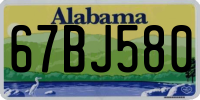 AL license plate 67BJ580