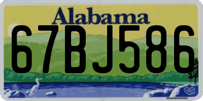 AL license plate 67BJ586