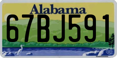 AL license plate 67BJ591