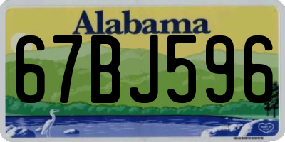 AL license plate 67BJ596
