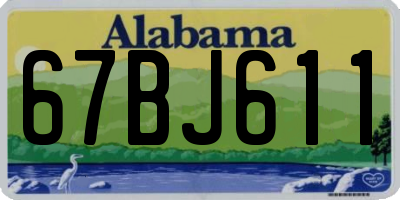 AL license plate 67BJ611