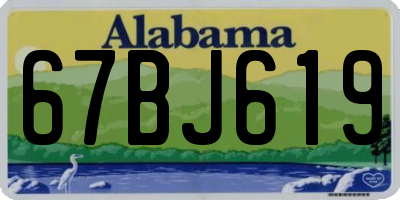 AL license plate 67BJ619