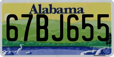 AL license plate 67BJ655