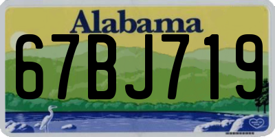 AL license plate 67BJ719