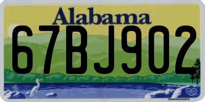 AL license plate 67BJ902