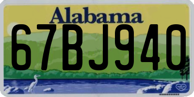 AL license plate 67BJ940