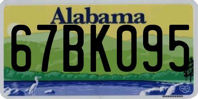 AL license plate 67BK095