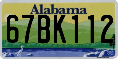 AL license plate 67BK112