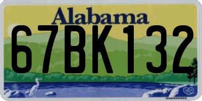 AL license plate 67BK132