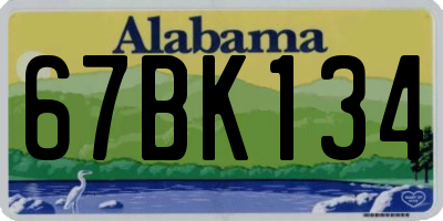 AL license plate 67BK134