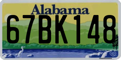 AL license plate 67BK148