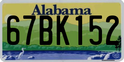 AL license plate 67BK152