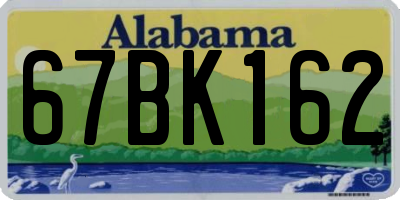 AL license plate 67BK162