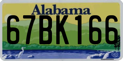 AL license plate 67BK166