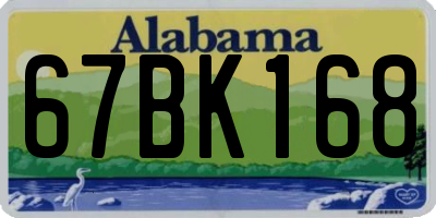 AL license plate 67BK168