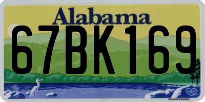 AL license plate 67BK169
