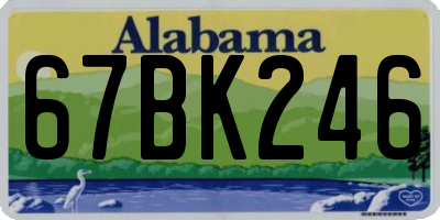 AL license plate 67BK246
