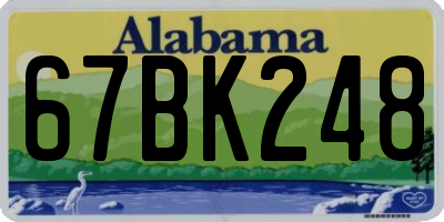 AL license plate 67BK248