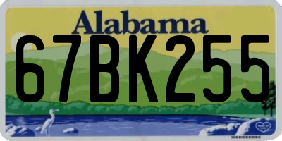 AL license plate 67BK255
