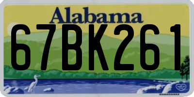AL license plate 67BK261