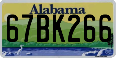 AL license plate 67BK266