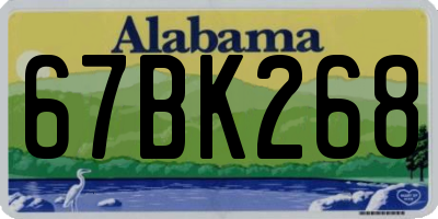 AL license plate 67BK268