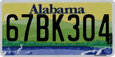 AL license plate 67BK304