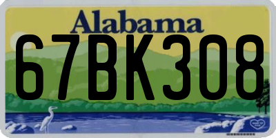 AL license plate 67BK308