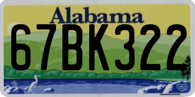 AL license plate 67BK322