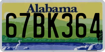 AL license plate 67BK364