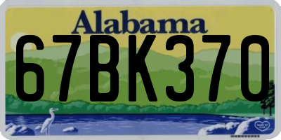 AL license plate 67BK370
