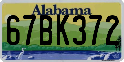 AL license plate 67BK372