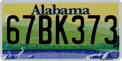 AL license plate 67BK373