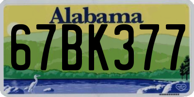 AL license plate 67BK377