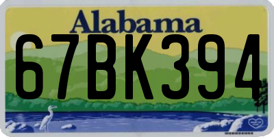 AL license plate 67BK394
