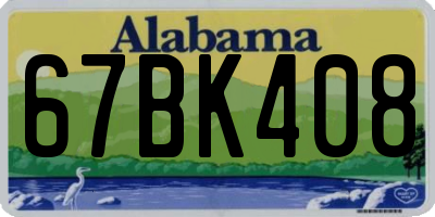 AL license plate 67BK408