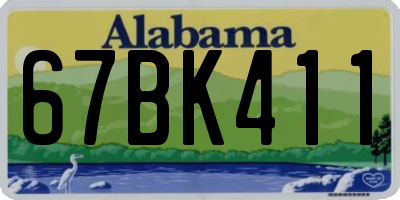 AL license plate 67BK411