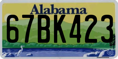 AL license plate 67BK423