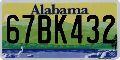 AL license plate 67BK432